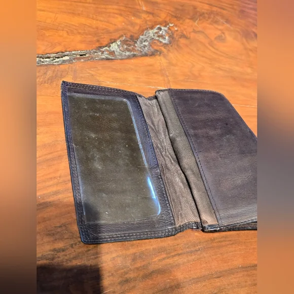 Vintage FOSSIL leather Brown Wallet Bilfold - Picture 7 of 10